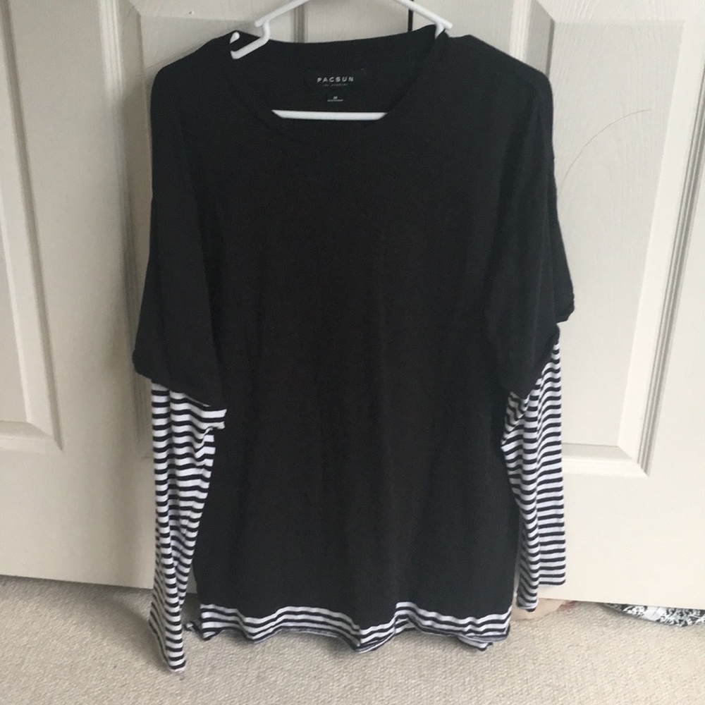 Pacsun Long sleeve and short sleeve striped